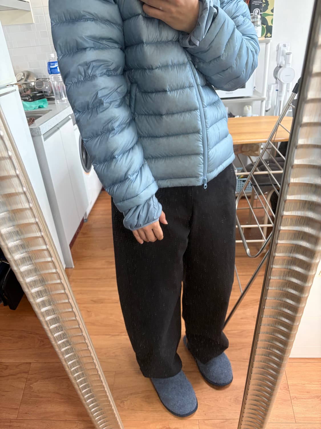 산산기어 서픽스푸퍼자켓 스카이 블루 2size 24fw 상품이미지3