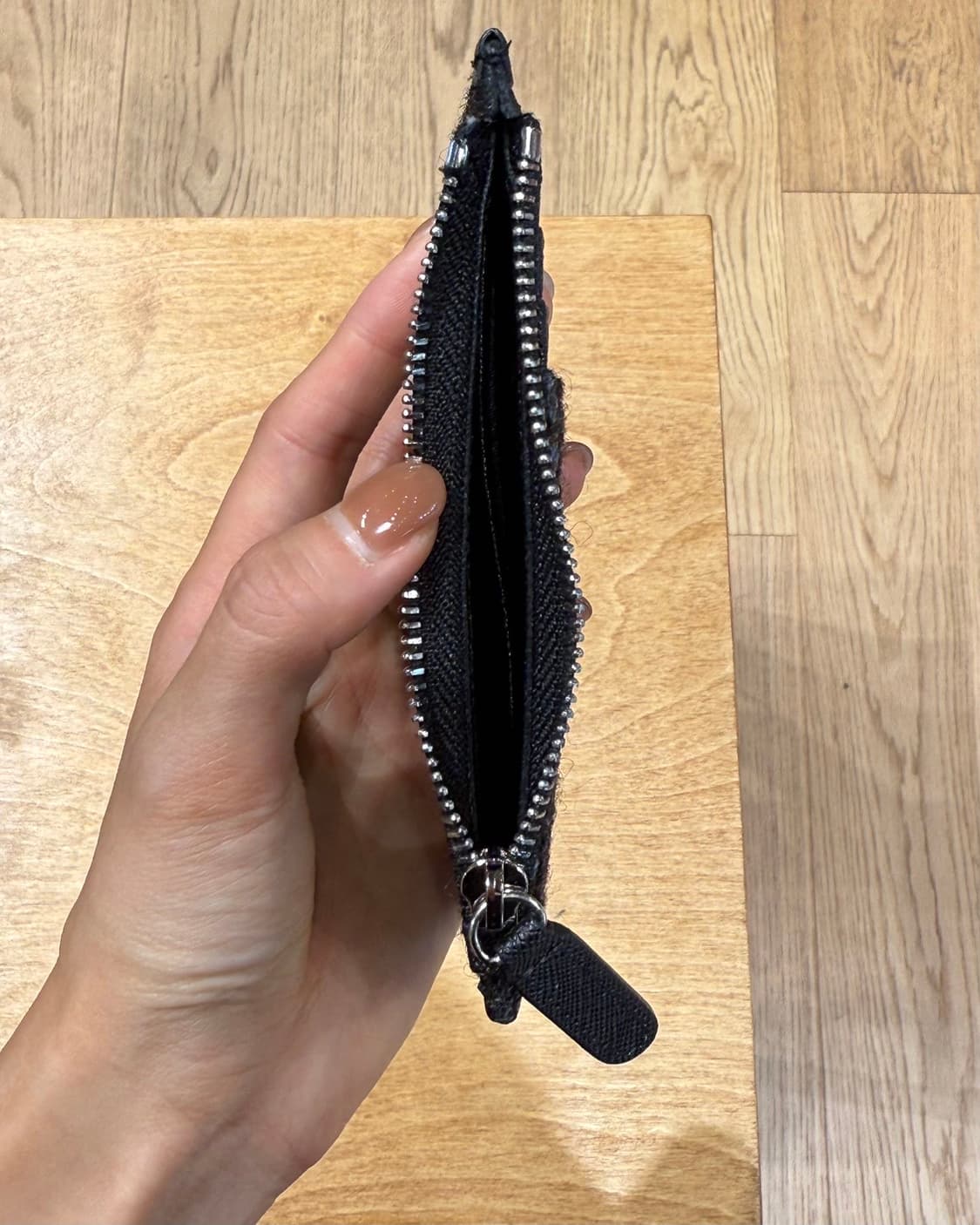 해리스 트위드 블랙 헤링본 카드 월렛  상품이미지5
