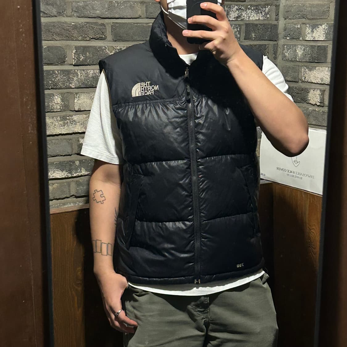 M) 노스페이스 700 올검 구스다운 패딩 조끼 상품이미지10