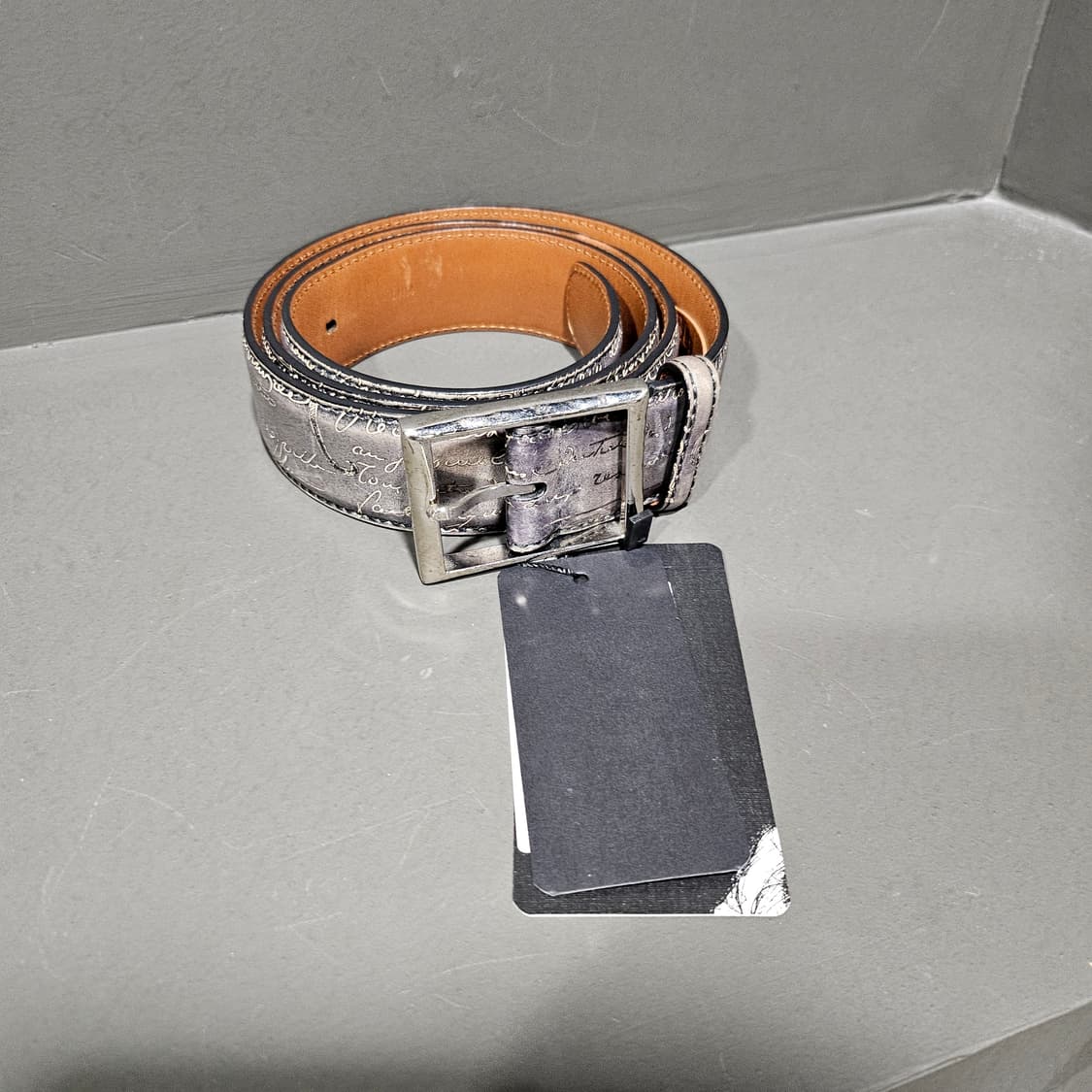 벨루티 스크리토 레더 가죽 벨트 상품이미지1