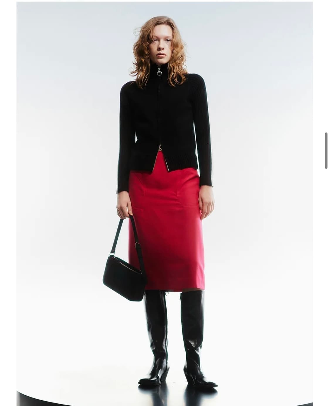 오픈  yy TWO-WAY ZIP TRACK KNIT JACKET 상품이미지3