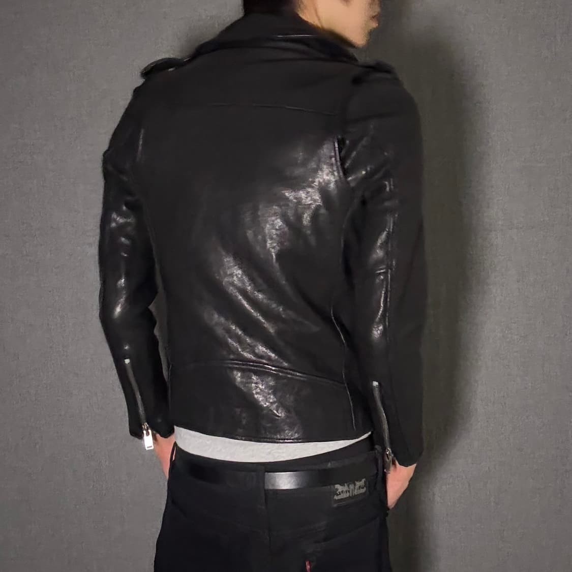 lamb skin leather jacket 상품이미지5
