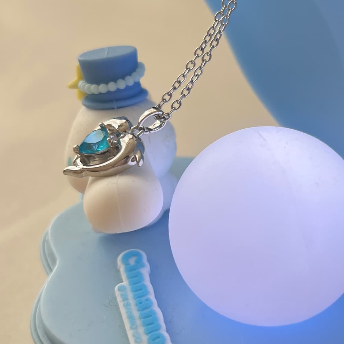 서브컬쳐 스카이블루 하트펜던트 목걸이 상품이미지4