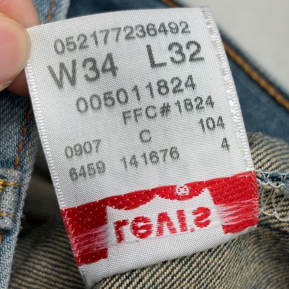 LEVI'S 501 버튼플라이 라이트 워싱진 34X32 상품이미지7