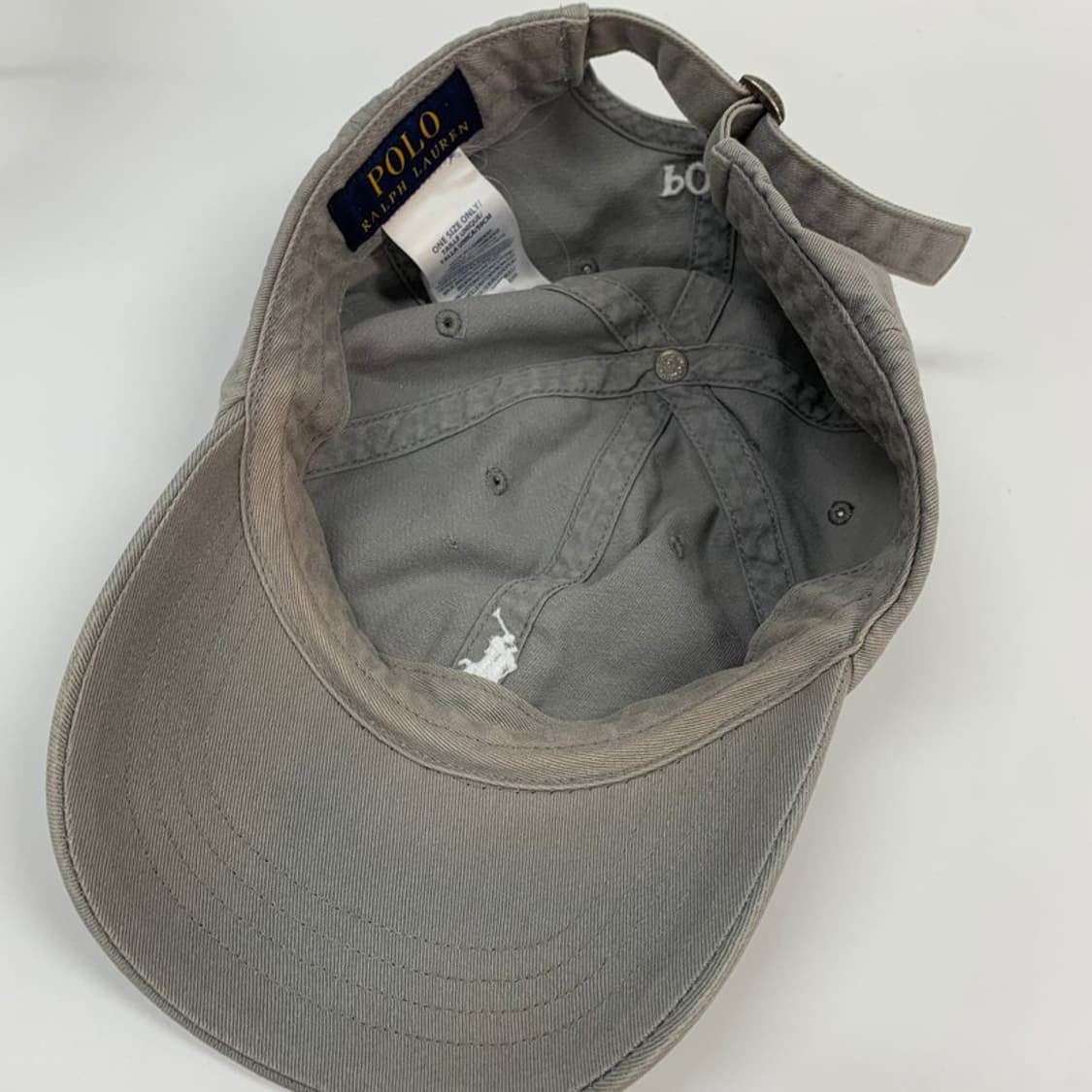 폴로 랄프로렌 워시드 그레이 치노 볼캡 상품이미지6