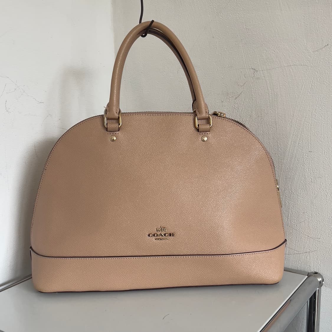 Coach leather tote bag (baby pink) 상품이미지1