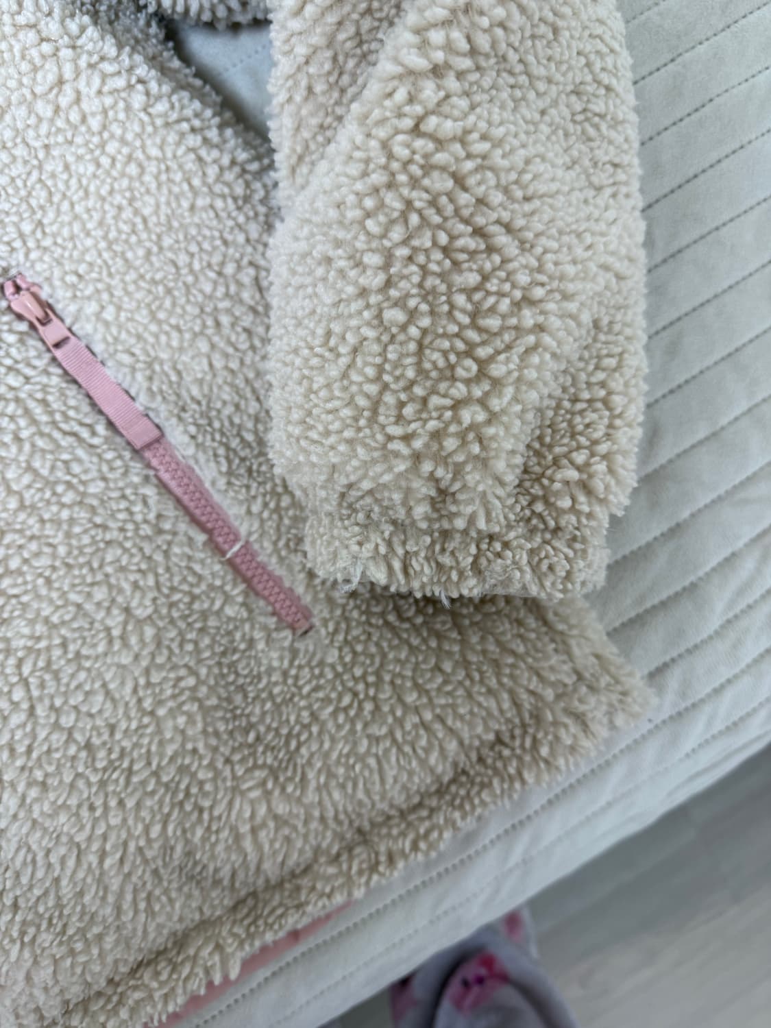 노스페이스 리버시블 뽀글이 패딩 핑크 M/95 상품이미지9