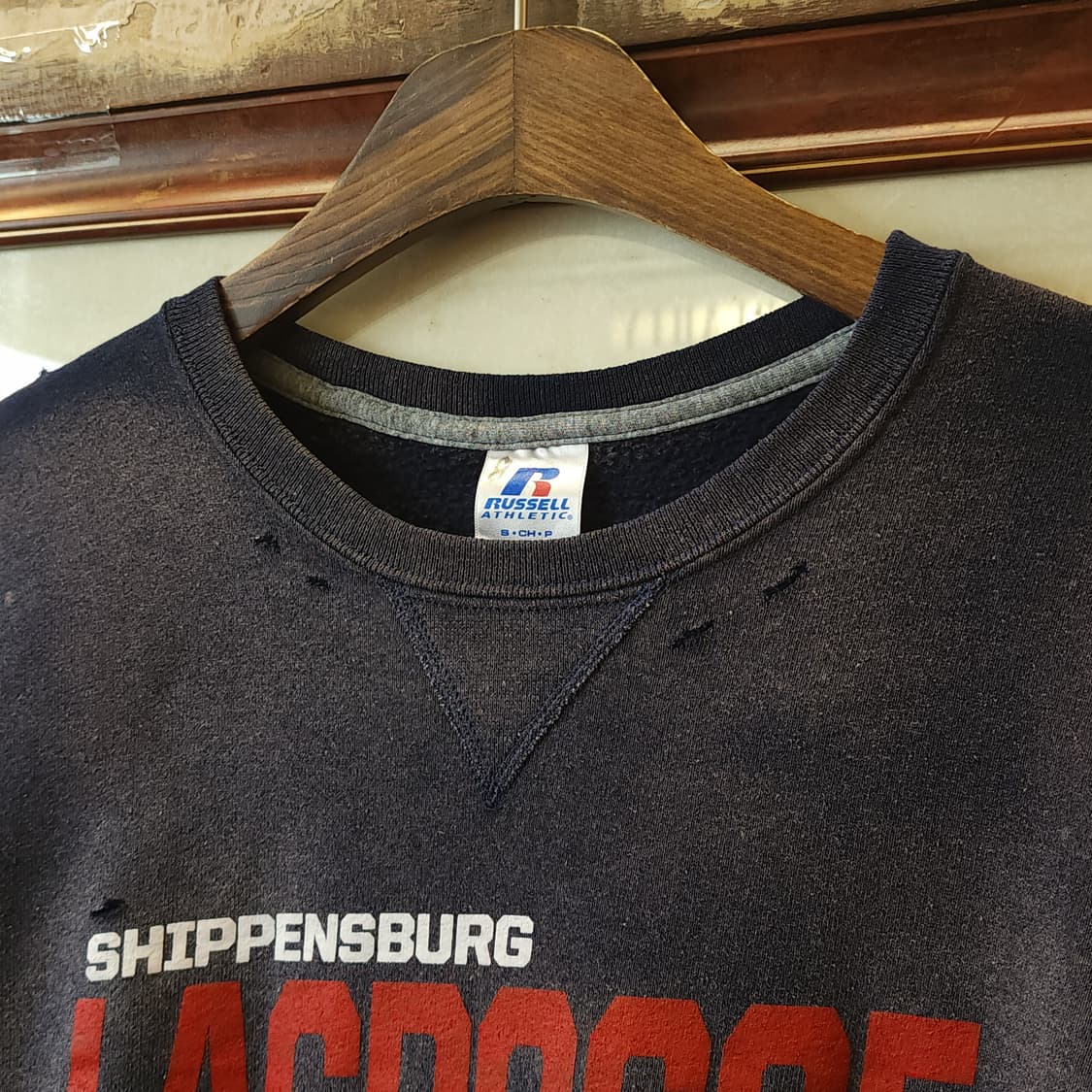 90s 러셀 빈티지 스웻셔츠 썬페이딩 네이비 그레이 s 상품이미지6