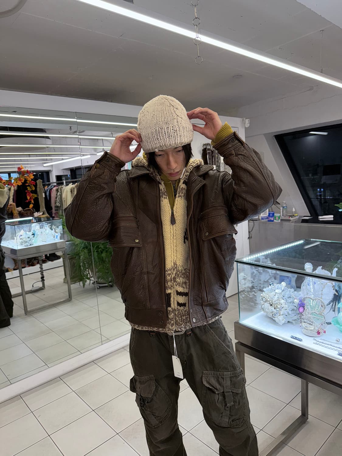 real leather jumper 상품이미지1