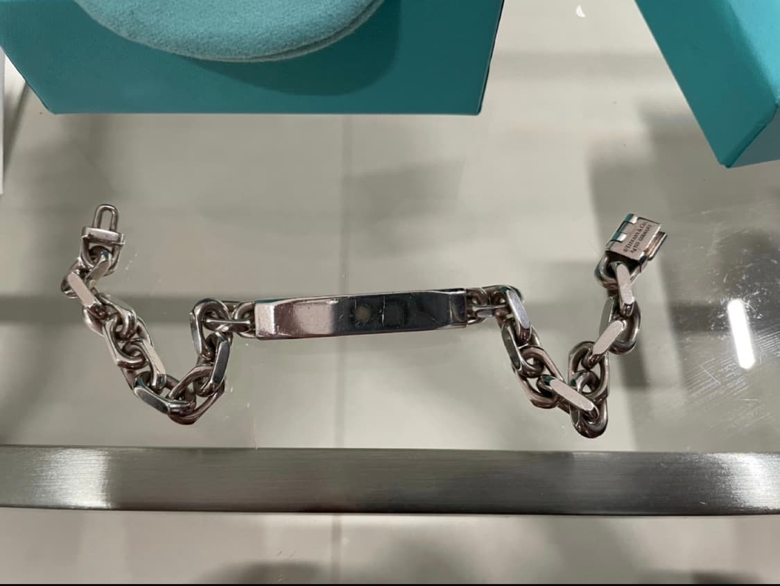 티파니 1837 makers ID 실버 체인팔찌 라지사이즈 팝니다 상품이미지3