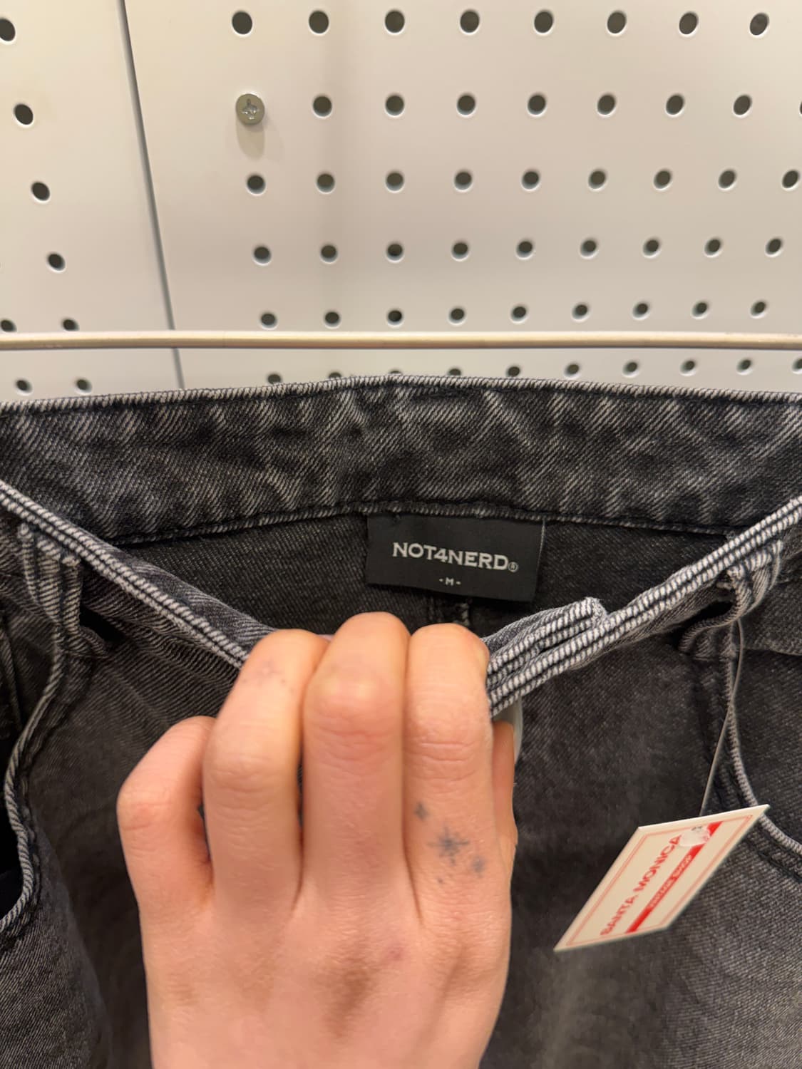 빈티지 흑청 워싱 벌룬 데님 팬츠 U648 상품이미지4