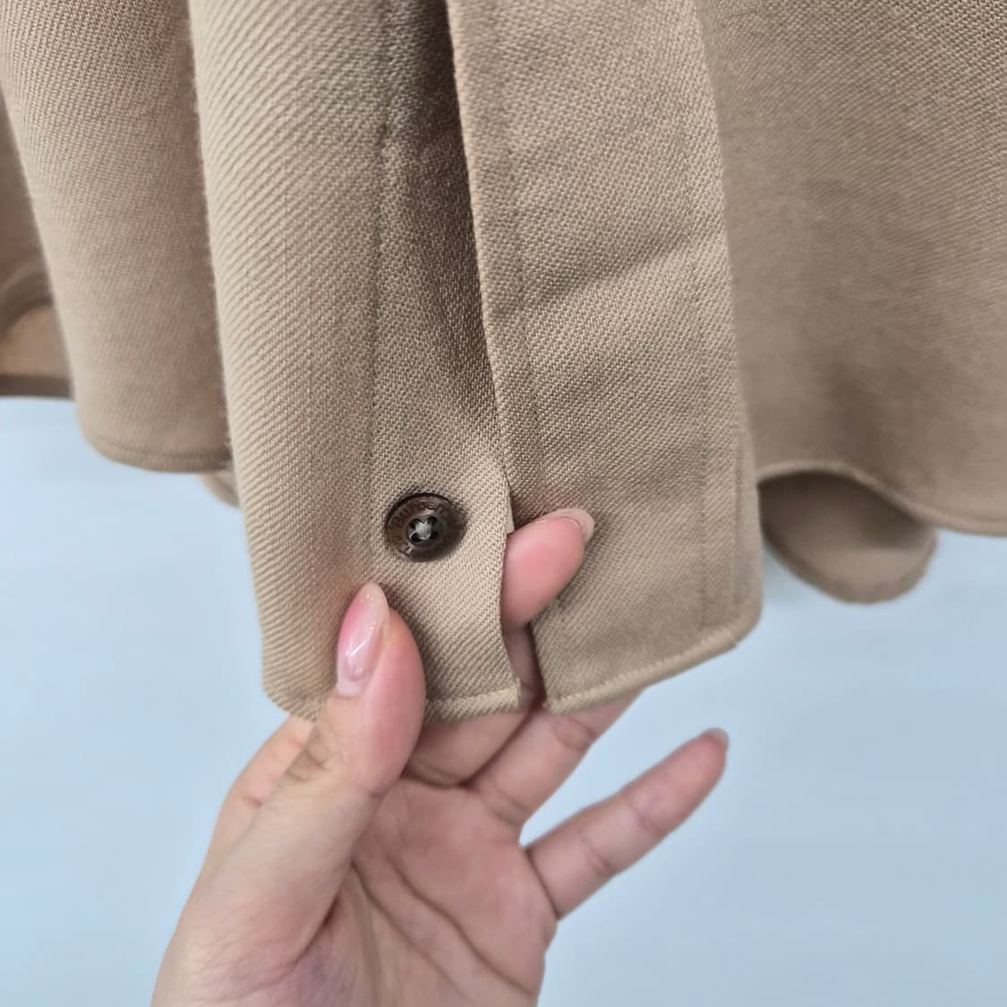 버버리 베이지색 긴팔 셔츠 여성 S 상품이미지4