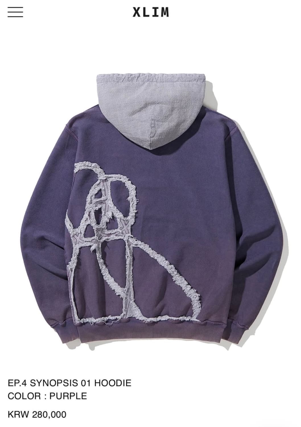 Xlim ep.4 리버서블 후디 3사이즈 상품이미지1
