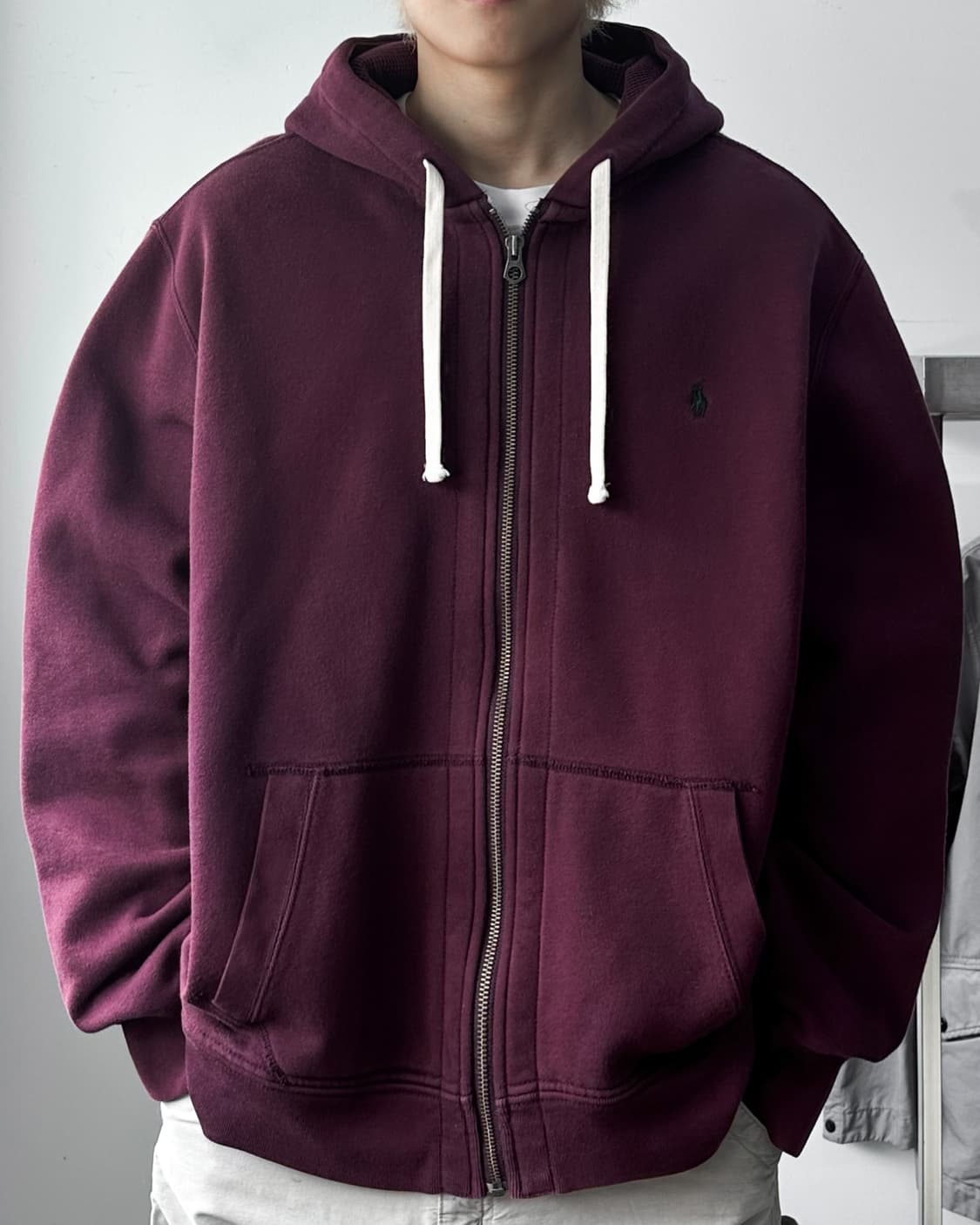 폴로 랄프로렌 써멀 오버사이즈 후드집업  상품이미지1