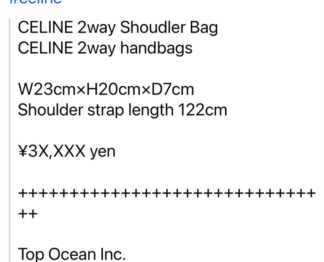 셀린느 투웨이 토트백 (매우 희귀품, 미사용, 187만 구매) 상품이미지9