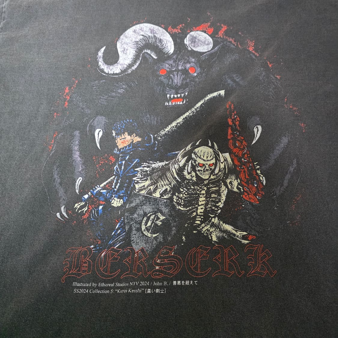 [L] 베르세르크 부틀렉 이더리얼 스튜디오 2024 페이드블랙 롱슬리브 상품이미지3