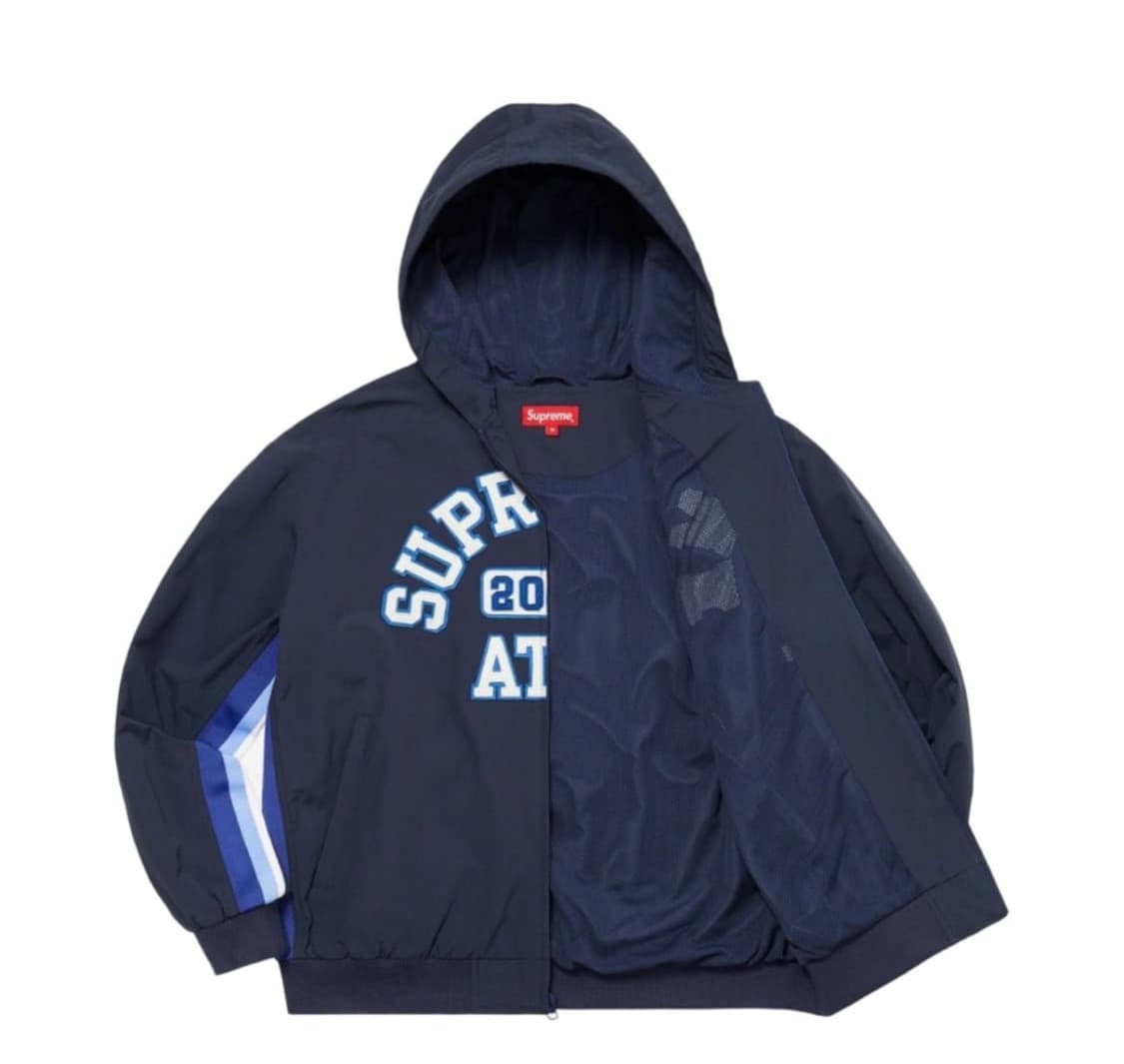 슈프림 아플리케 후드 트랙 자켓 네이비 S 상품이미지2
