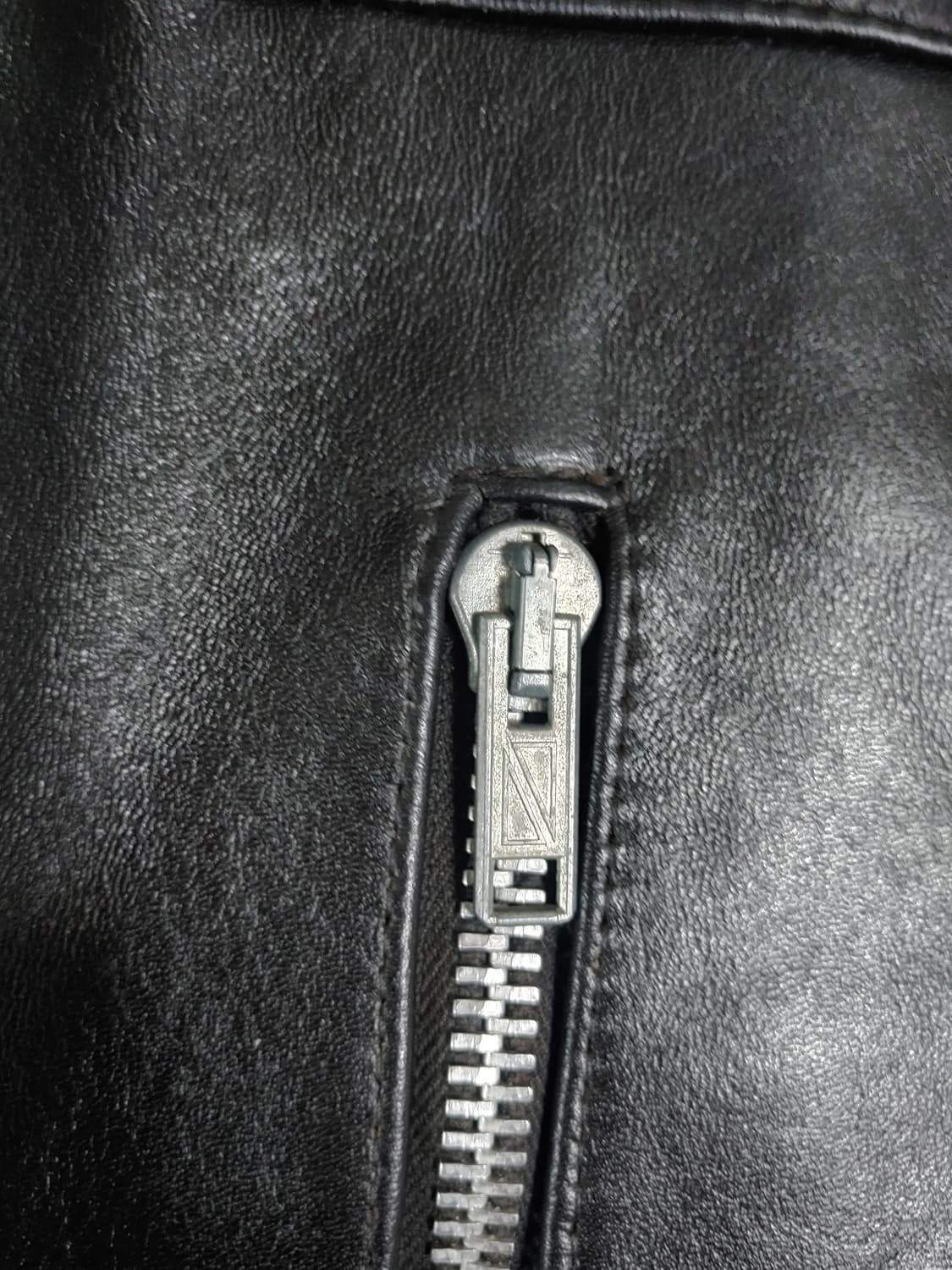 빈티지 mascot 바이커 레더자켓 상품이미지3