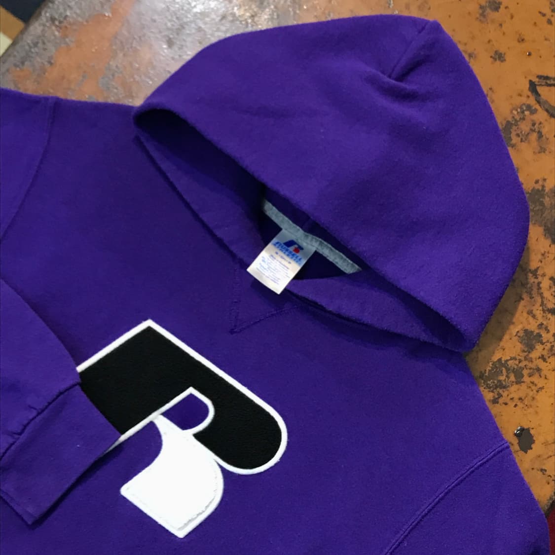 러셀 퍼플 시그니처 로고 기모 후디 남성 102 여성 프리사이즈 상품이미지3