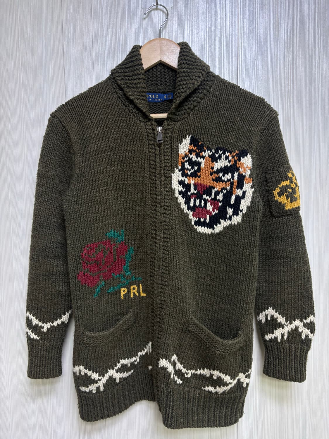 폴로랄프로렌 타이거 니트 집업 가디건 상품이미지5