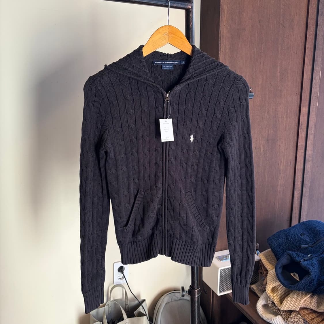15477 - 폴로 랄프로렌 케이블 니트 후드 집업 상품이미지2