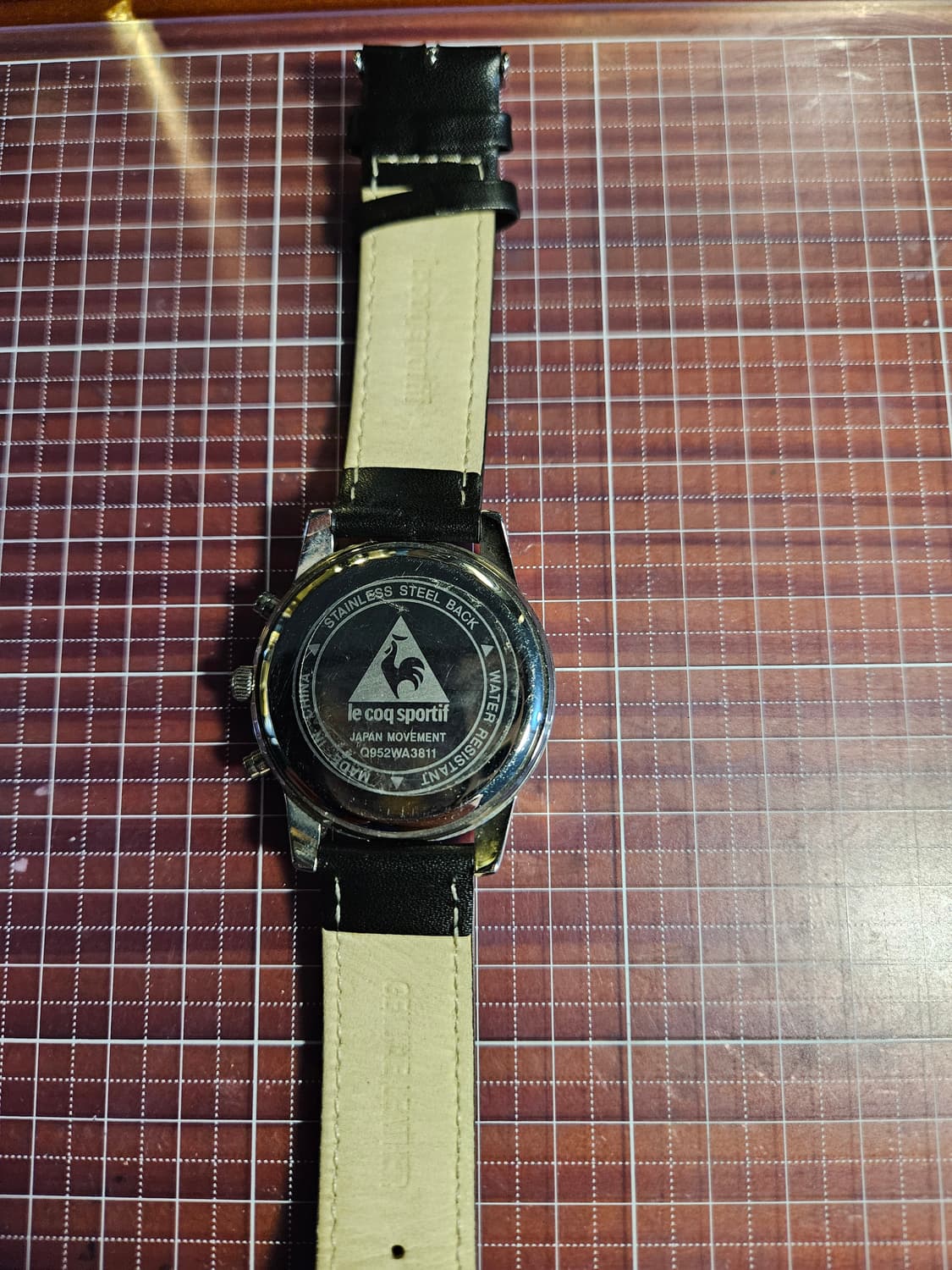 르꼬끄 블랙 가죽 손목시계 쿼츠 상품이미지4