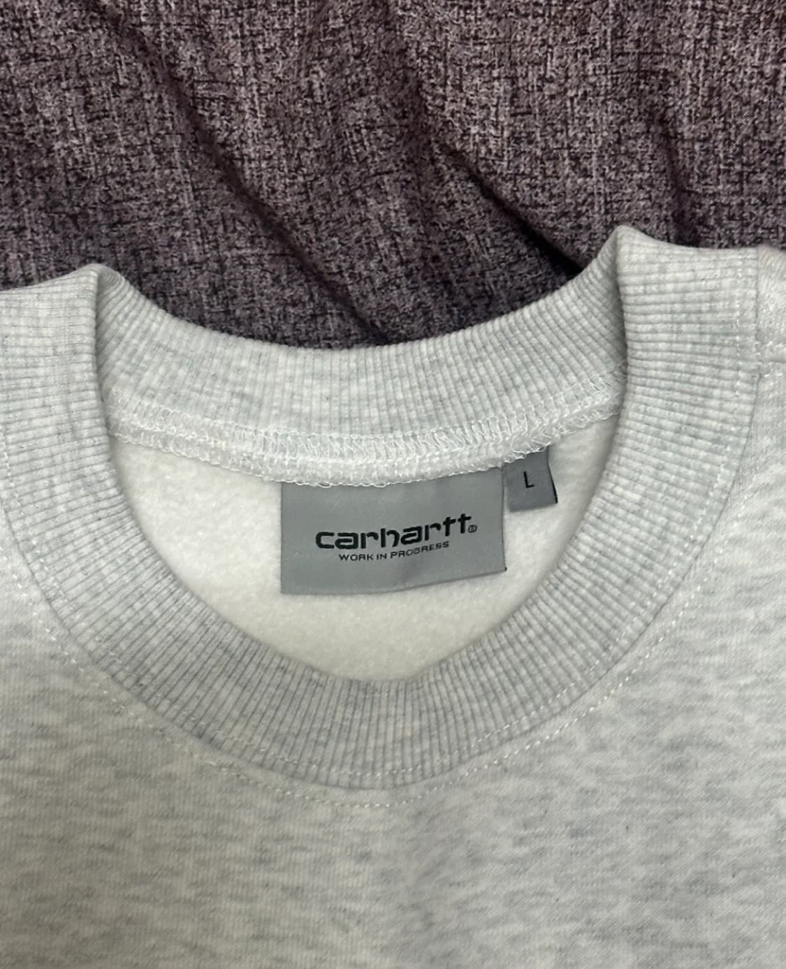 칼하트 맨투맨 그레이 L 상품이미지5