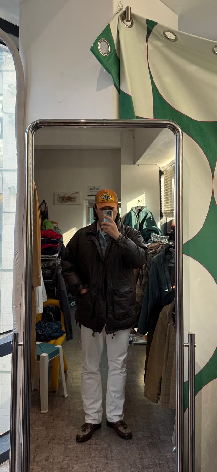 90년대 Leather Duckdown Parka XXL 상품이미지9