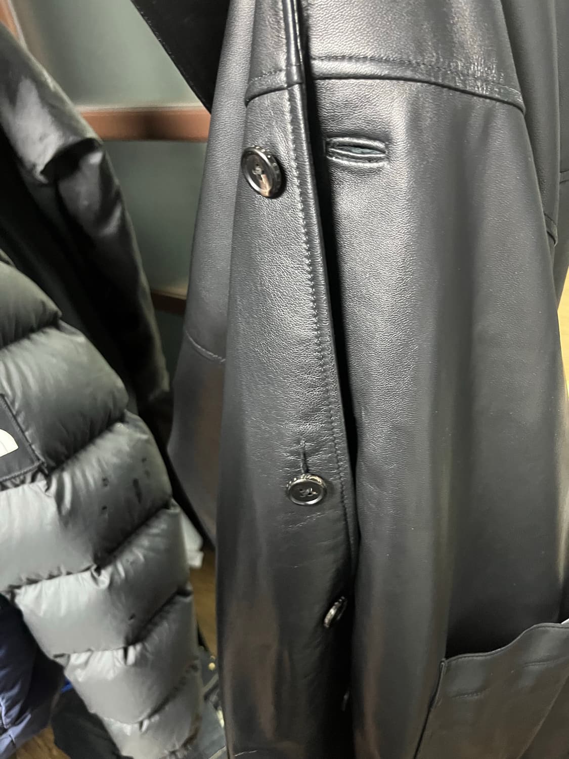 브라운야드 레더 카코트 3사이즈 상품이미지4