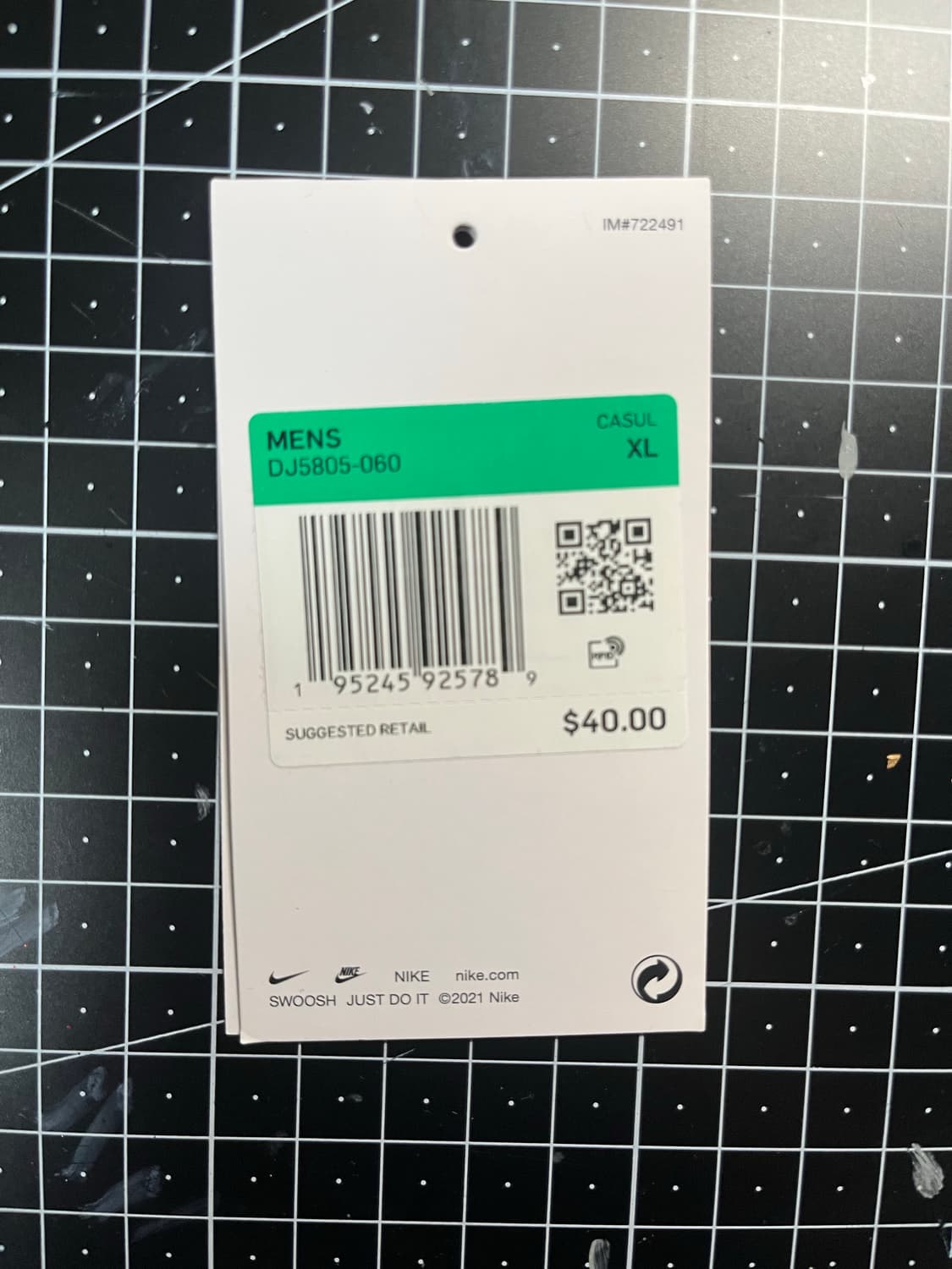 US XL 나이키 ACG 고인돌 모놀리식 반팔 챠콜 상품이미지7
