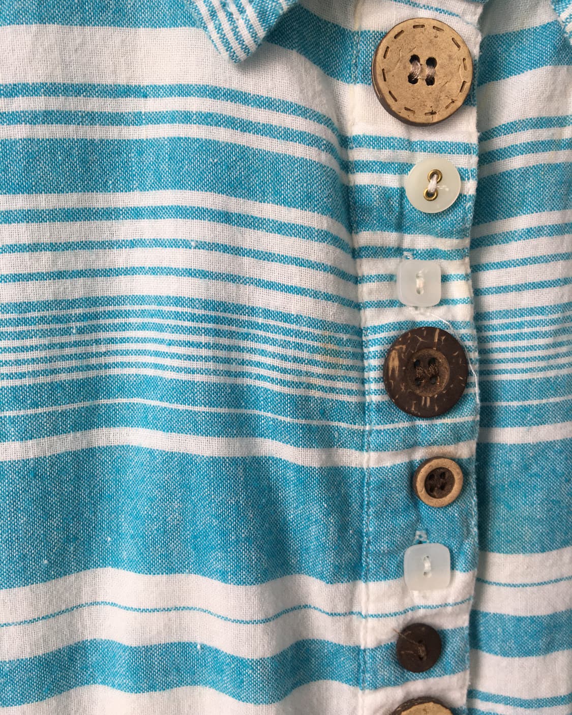 Button point stripe pattern shirt 상품이미지6