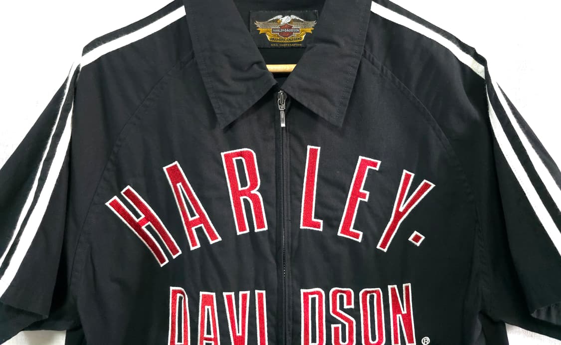 할리데이비슨 여름 마 린넨 100프로 반팔 집업 자켓 바람막이 조끼 가디 상품이미지4