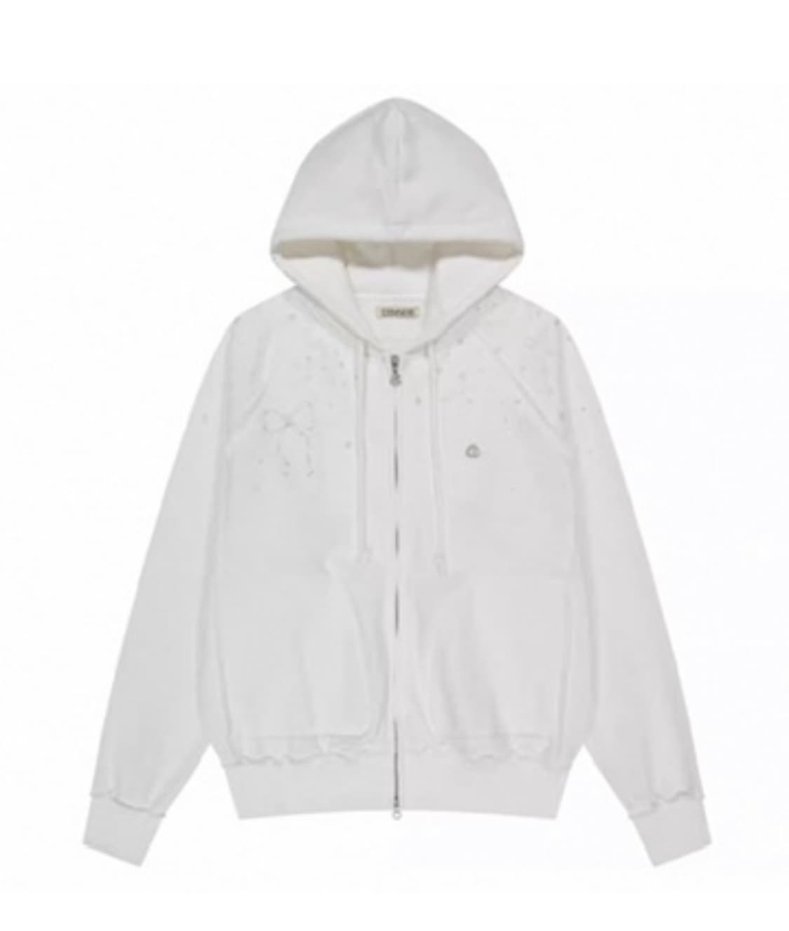 코이세이오 트윙클 후드집업 화이트 상품이미지1