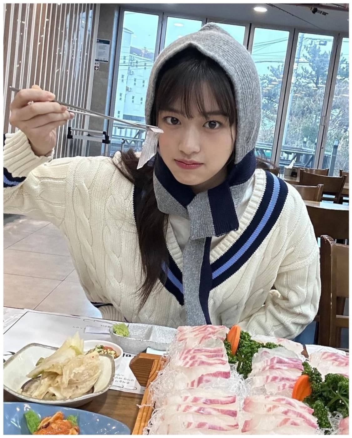 (새상품)폴로 안유진 크리켓 니트 판매(우먼 L) 상품이미지6