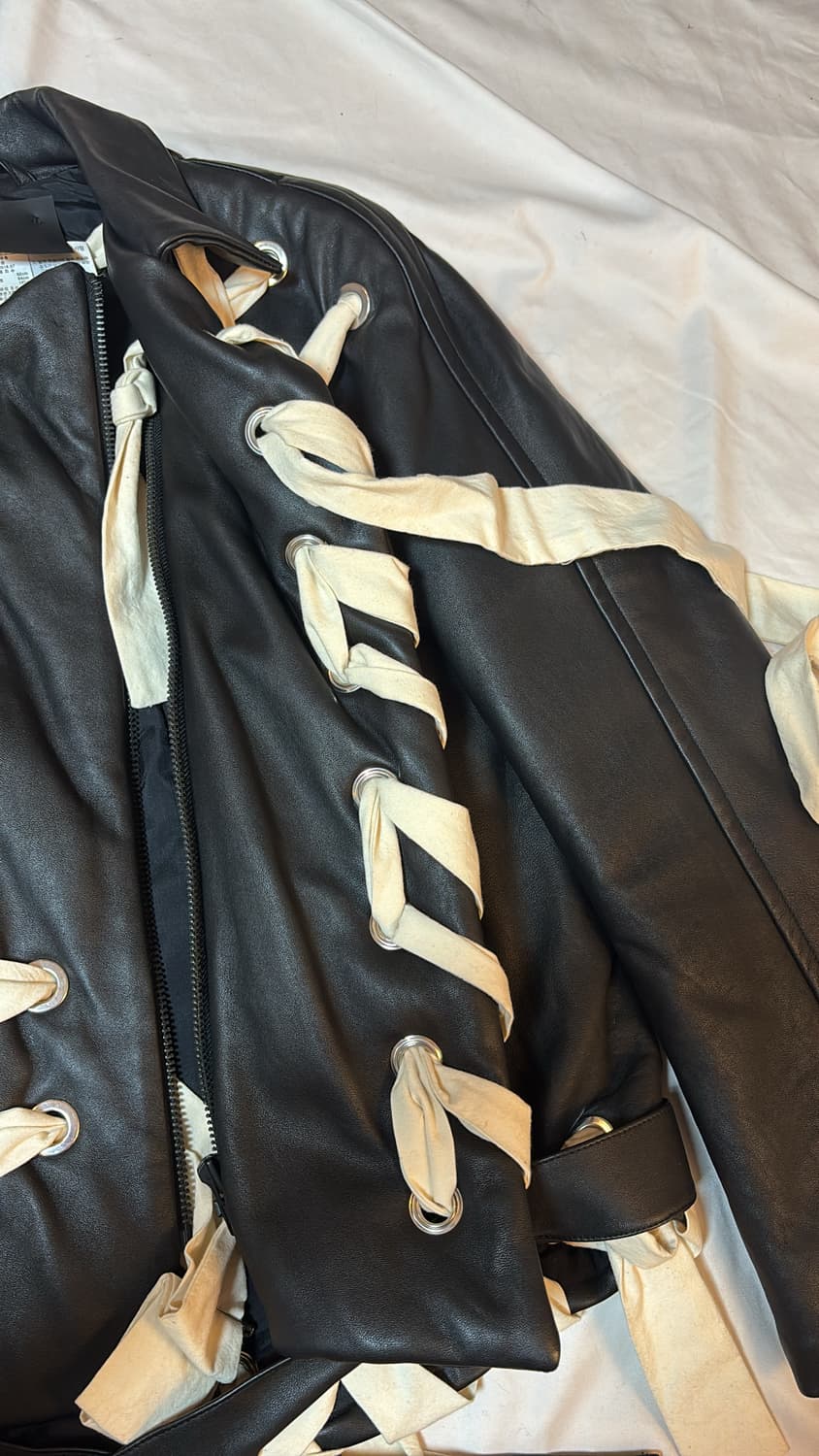 AW2016 Eylets Leather Jacket 상품이미지7