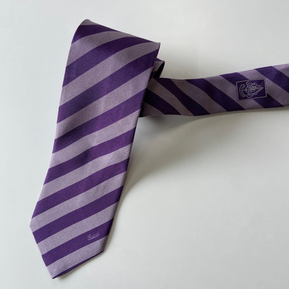 최상급 구찌(GUCCI) 영문로고 명품 정품 넥타이 상품이미지5