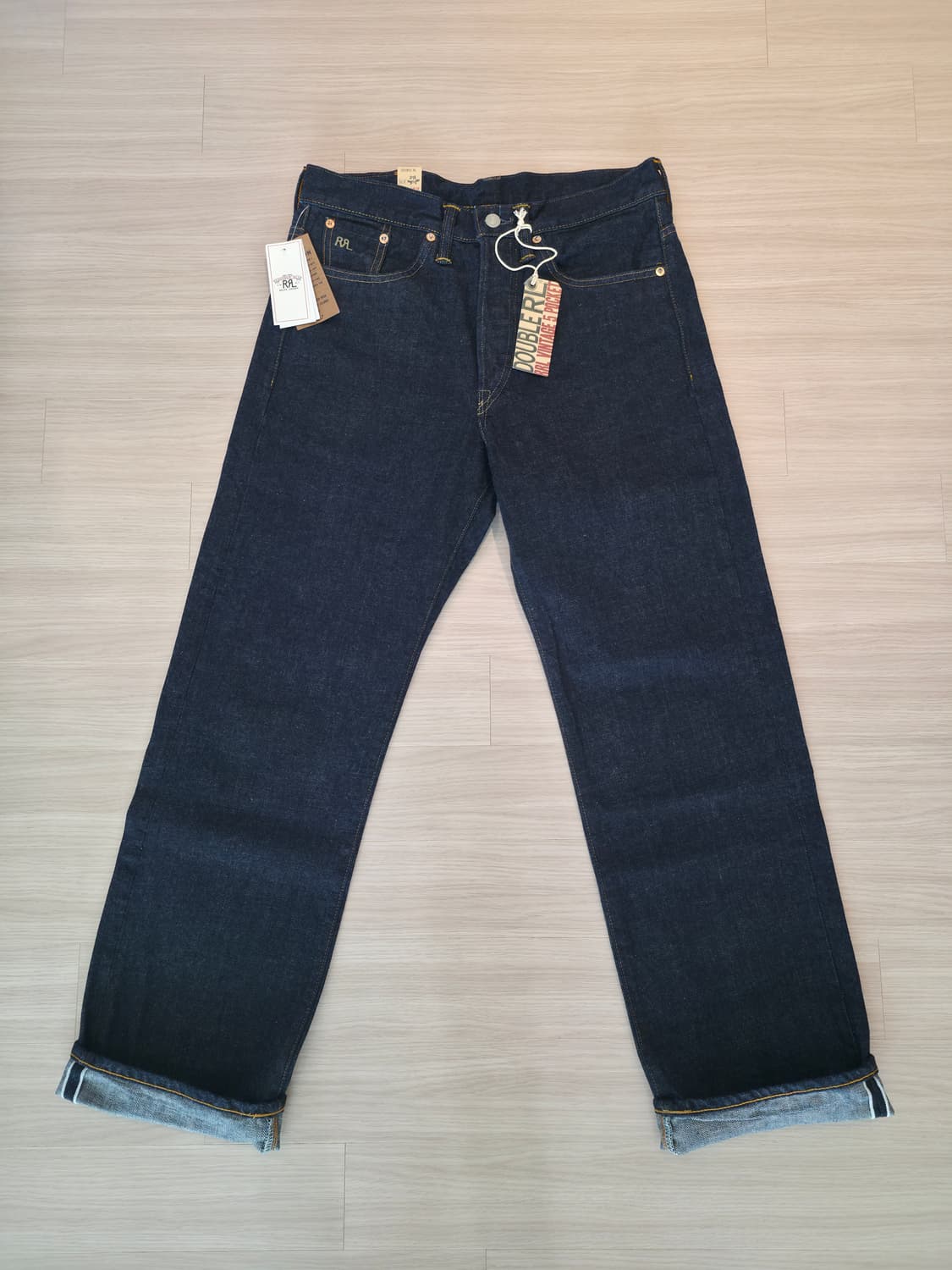 [새상품] RRL 더블알엘 빈티지5포켓 이스트웨스트 원워시 셀비지 판매 상품이미지1