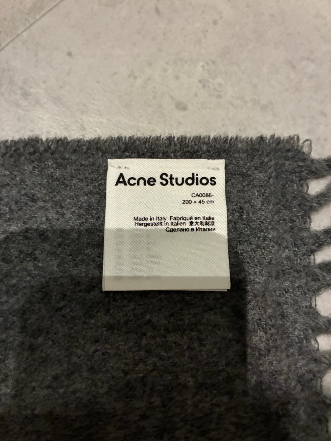 아크네 스튜디오 머플러 목도리 그레이멜란지 상품이미지3