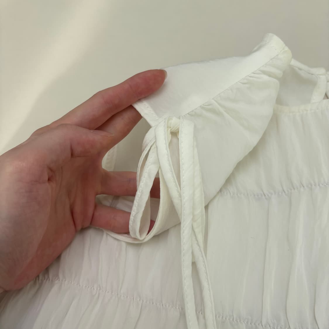 슬리브리스 셔링 원피스 상품이미지2