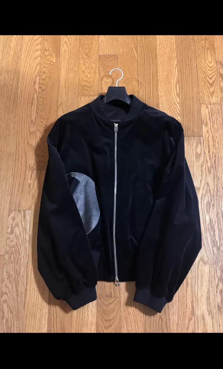 이얼즈어고/타이핑 미스테이크 벨벳 보머 자켓/블루종 상품이미지4