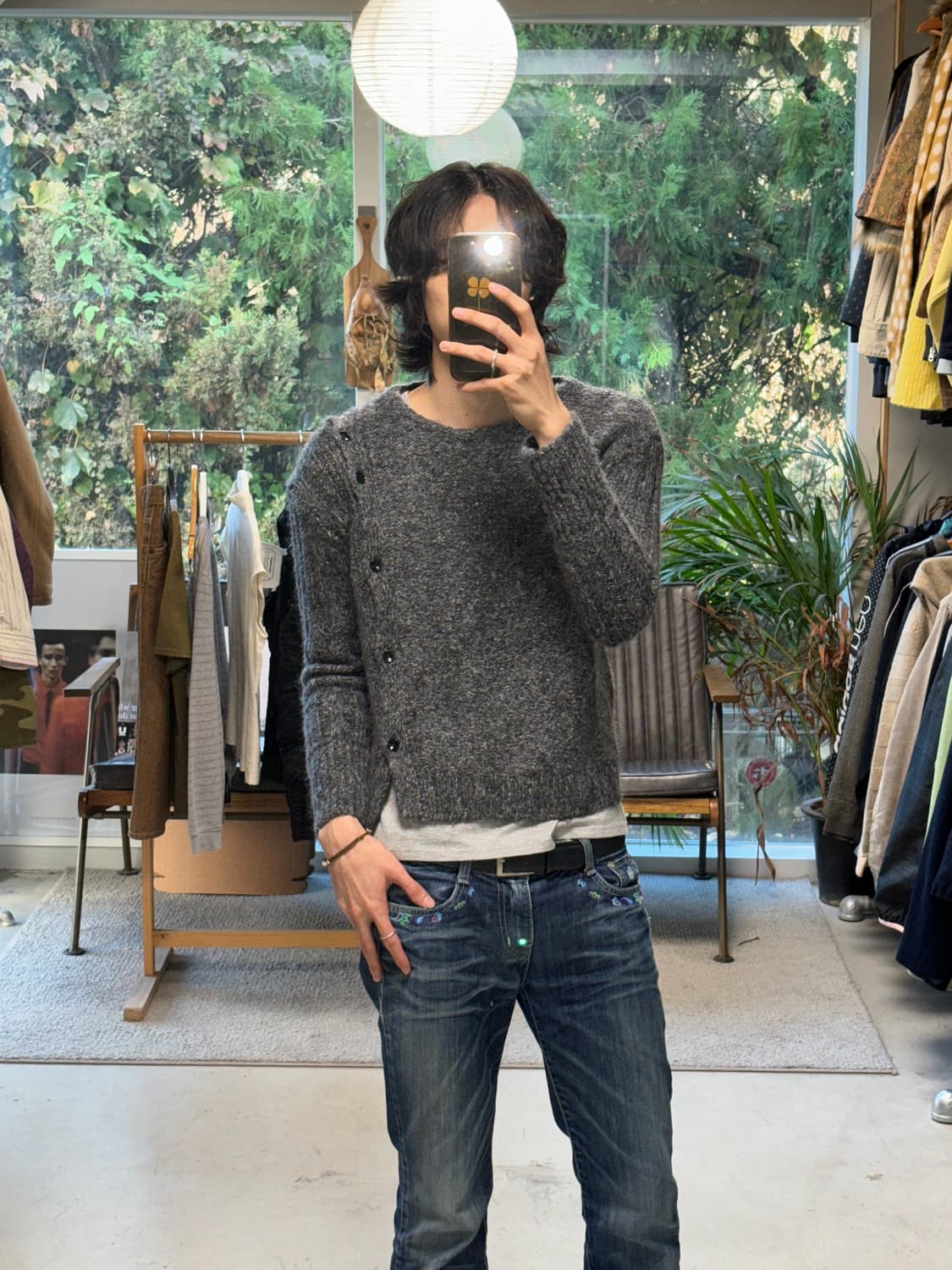 Intellection 단추 니트 상품이미지5