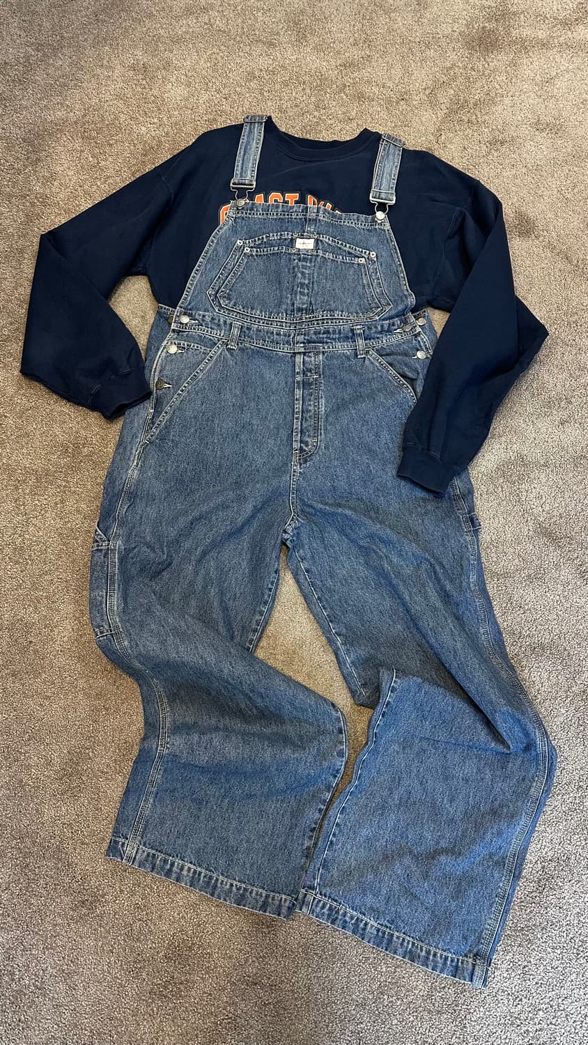 캘빈클라인 중청 데님 카펜터 오버롤L 상품이미지1