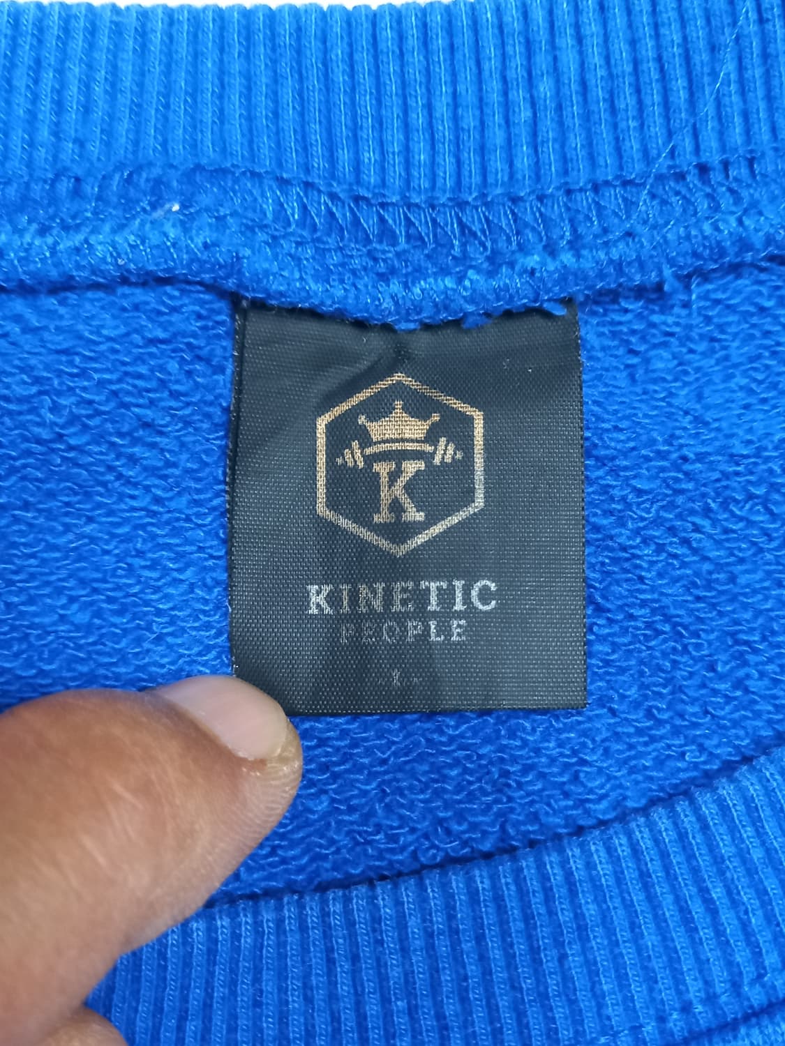 L-XL KINETIC PEOPLE 맨투맨 블루 XL-460 상품이미지5