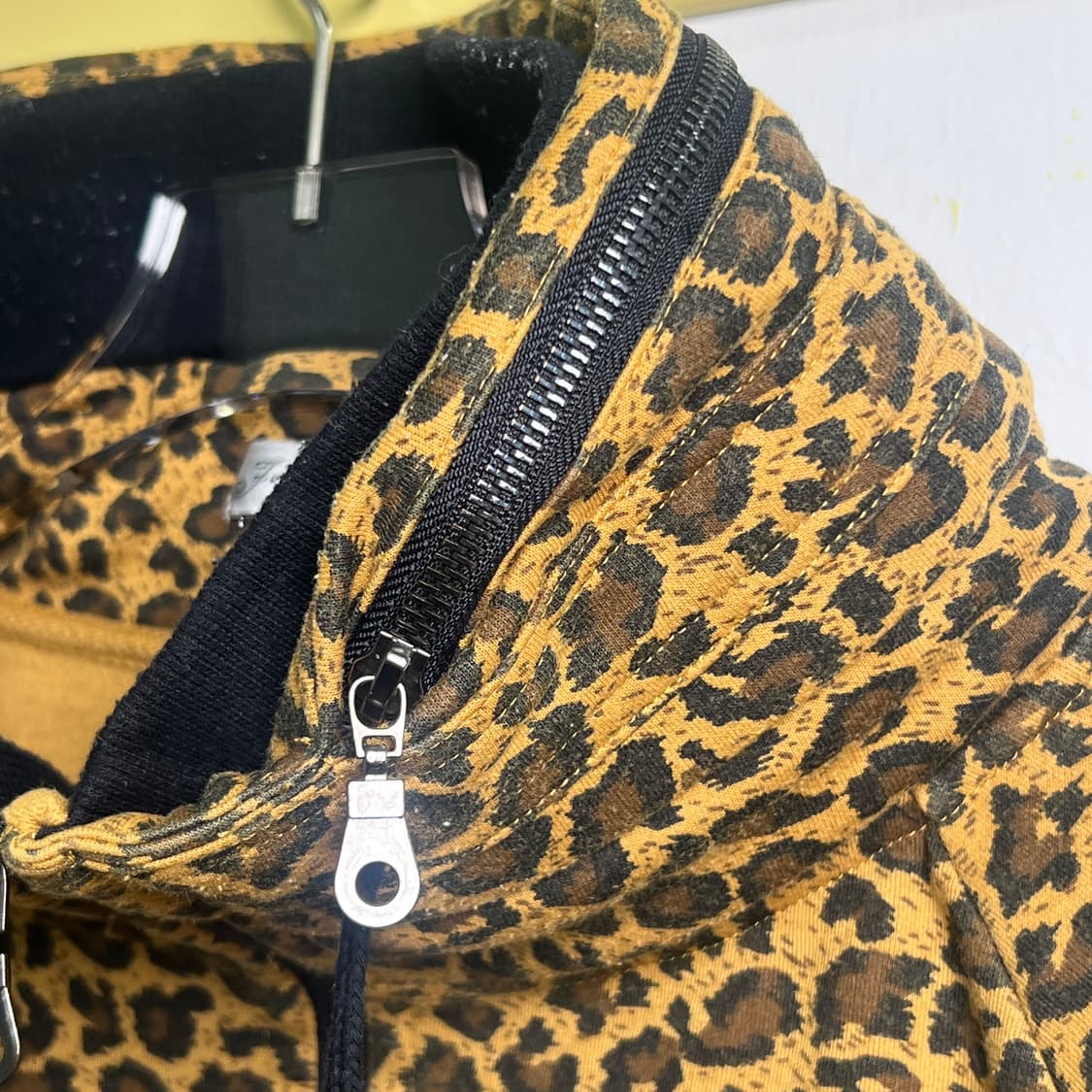 정글 스톰 레오파드 더블 지퍼 하이넥 자켓 L 상품이미지8