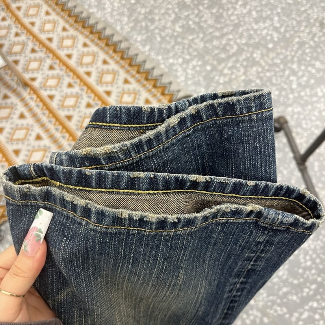 에드윈 503 올드스쿨 캐주얼 빈티지 데님 반바지 34인치 C11406 상품이미지9