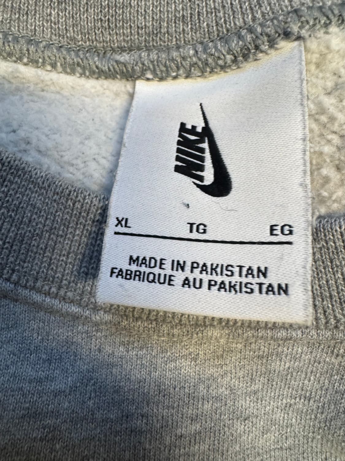 나이키NRG 솔로스우시 그레이 맨투맨/팬츠 셋업 XL+S 상품이미지4