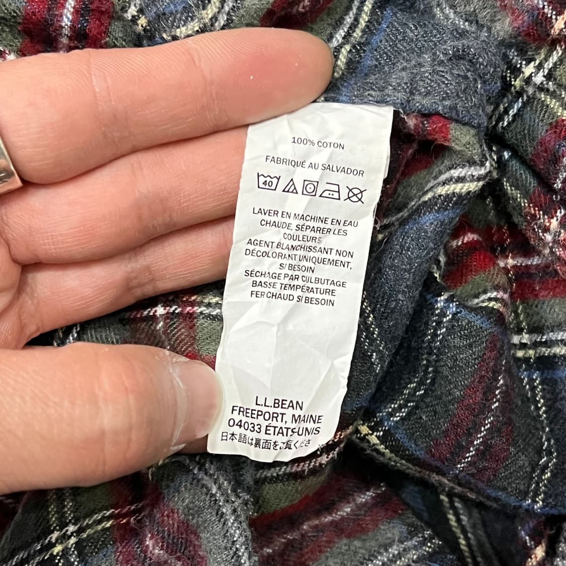  엘엘빈 체크 플란넬 셔츠 y14507 상품이미지6