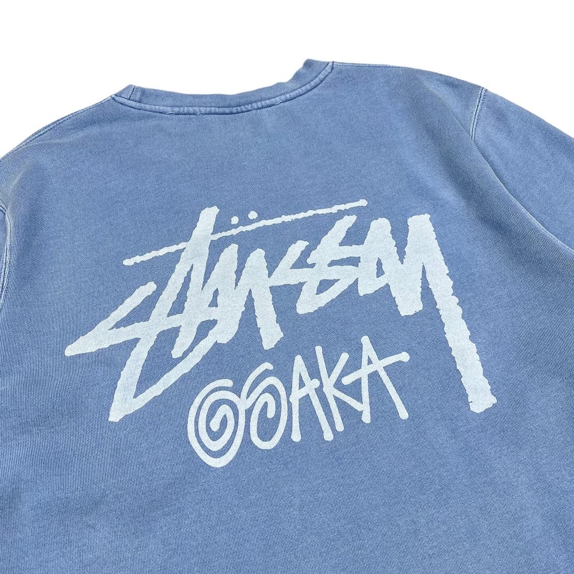 스투시 재팬 피그먼트 스카이블루 오사카로고 맨투맨 상품이미지2