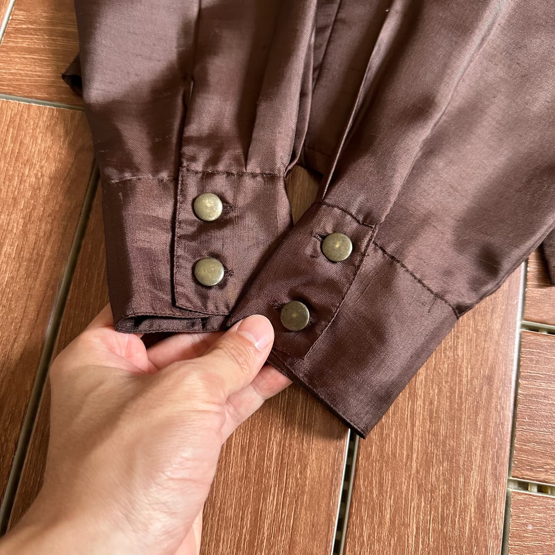 Mary celeste wide collar satin shirts 상품이미지7
