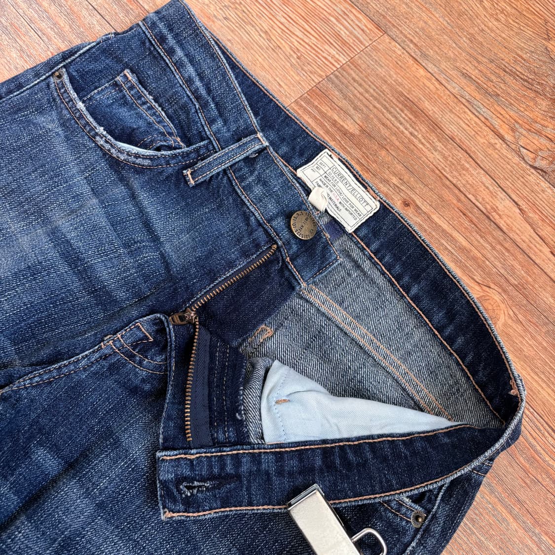 커렌엘리엇 정품 미국 수입 데님 26 청바지 슬림 테이퍼드 상품이미지5